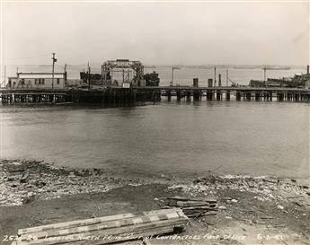 (NEW YORK--MARITIME CONSTRUCTION) Album entitled St. George Ferry Terminal, Staten Island with 110 professional photographs of the 69th
